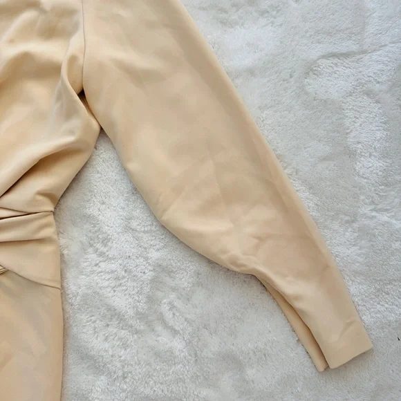 NWT Alexis Beige Fraser Midi Dress - Picture 3 of 12